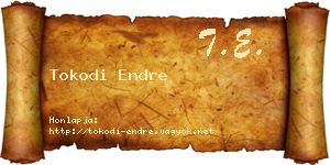 Tokodi Endre névjegykártya
